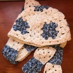 New beautiful hat n scarf set vintage look unique